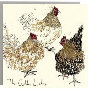 The Golden Ladies Chicken Card
