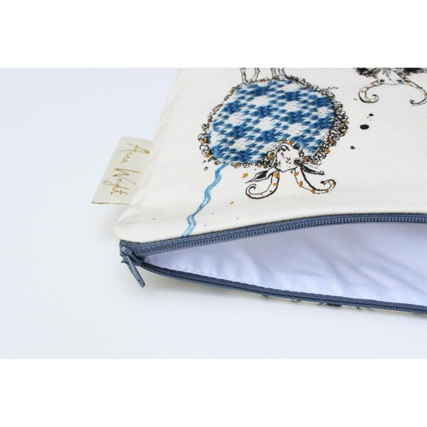 Knitting Circle Sheep Make Up Bag Lining