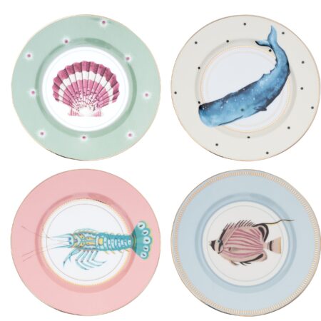 Set of 4 Under the Sea Side Plates